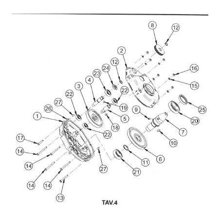 Pièces détachées réducteur bétonnière électrique S140 / S160