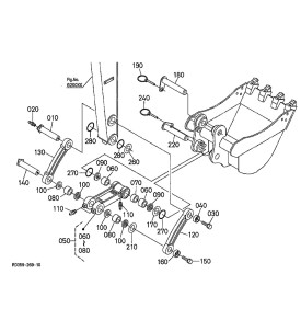 Pièces détachées maillon de godet KUBOTA U48-4