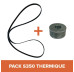 PACK - Courroie + Poulie pour bétonnière IMER S350 Thermique Tractable