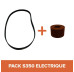 PACK - Courroie + Poulie pour bétonnière IMER S350 Électrique Tractable