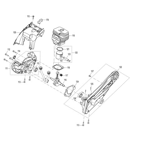 Pièces détachées Découpeuse 2 Temps EK6100 Makita