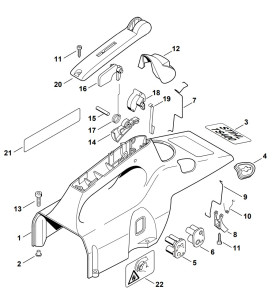 Pièces détachées pour découpeuse à disque STIHL TS 400