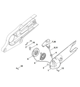 Pièces détachées pour découpeuse à disque STIHL TS 400