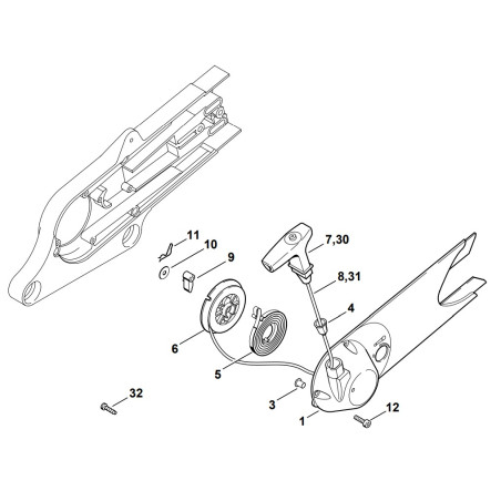 Pièces détachées pour découpeuse à disque STIHL TS 400