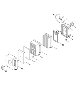 Pièces détachées pour filtre à air de découpeuse à disque STIHL TS 400