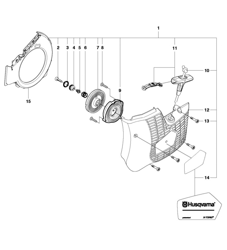 Pièces détachées découpeuse portative Husqvarna K760