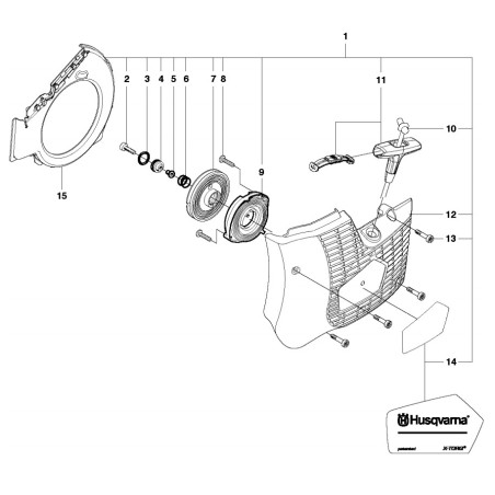 Pièces détachées découpeuse portative Husqvarna K760