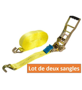 LOT DE DEUX SANGLES A CROCHET 10M