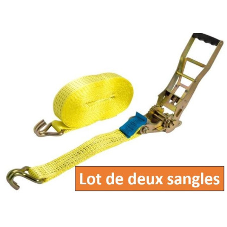 LOT DE DEUX SANGLES A CROCHET 10M