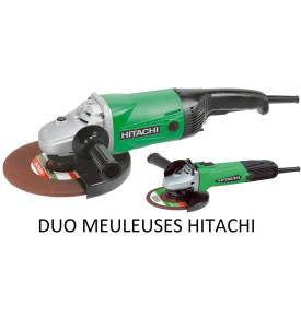 Disqueuses hitachi duo meuleuses G2313S2S, Ø230 et 125mm, 2000 et 580W