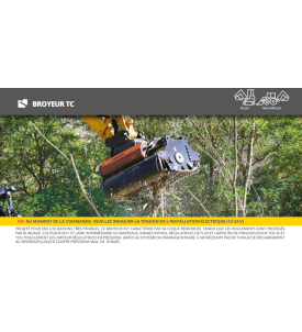 Broyeur TC1-80 montage Mini Pelle 2.5T