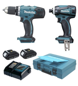 Ensemble de 2 machines 18V DK18026 sans fil MAKITA