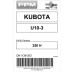 PACK FILTRATION  U10-3 KUBOTA 250H