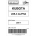 PACK FILTRATION  U35-3@ KUBOTA 250H