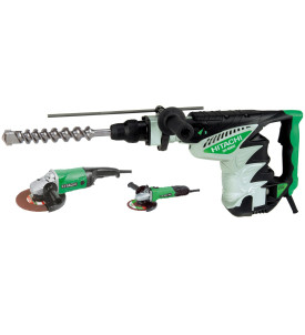 PACK Perfo-burineur DH 45MR + DUO disqueuses HITACHI