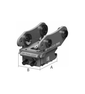 Attache rapide réversible type CRTL Mécanique TWIN LOCK