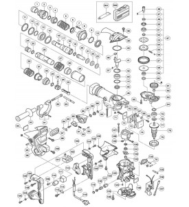 Pièces détachées marteau piqueur DH40MRY hitachi