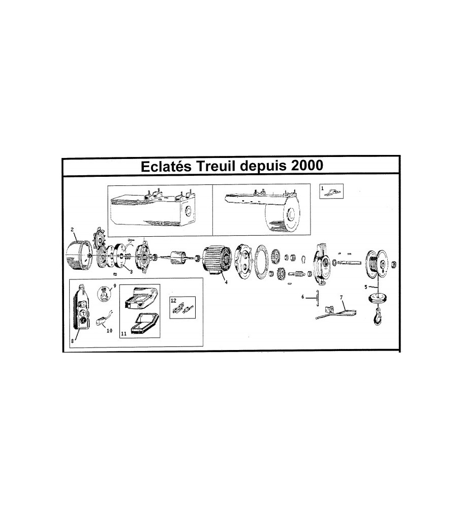 Pièces détachées treuils ALTRAD depuis 2000