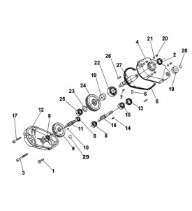 Pièces détachées Réducteur Bétonnière électrique IMER tractable S350R 2010 à 2014